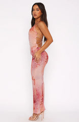 No Later Maxi Skirt Peach Nectar